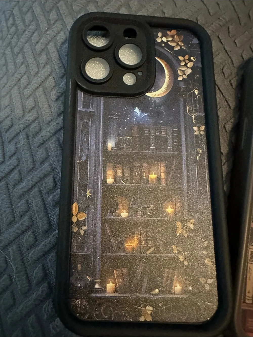 Bookcase Print Protective Phone Case - Brown for IPhone 14 Pro Max